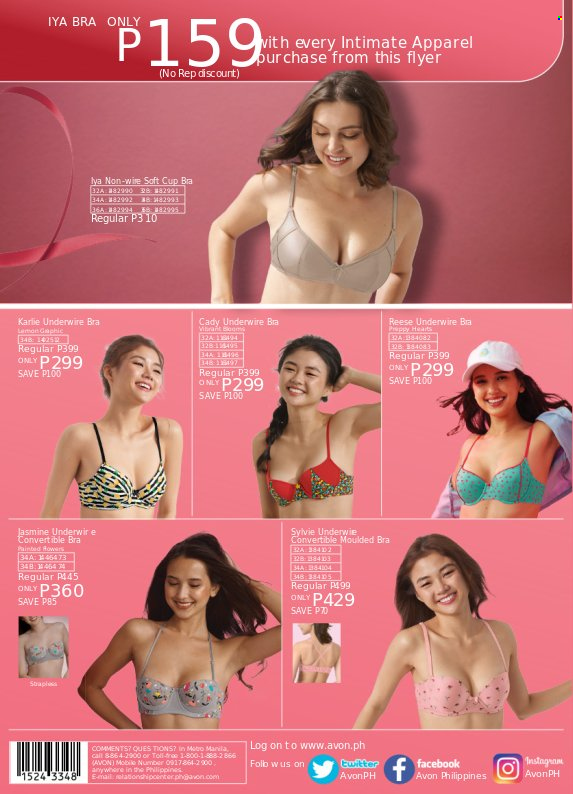 thumbnail - Avon offer  - 18.2.2023 - 28.2.2023 - Sales products - Avon, cup, bra. Page 20.