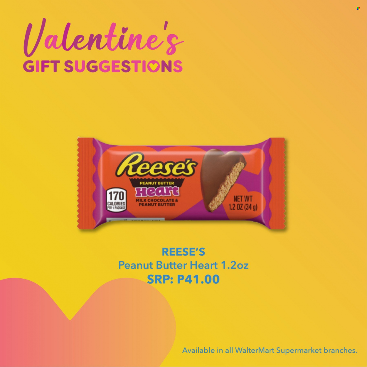 thumbnail - Walter Mart offer  - Sales products - Reese's, milk chocolate, chocolate, peanut butter. Page 15.