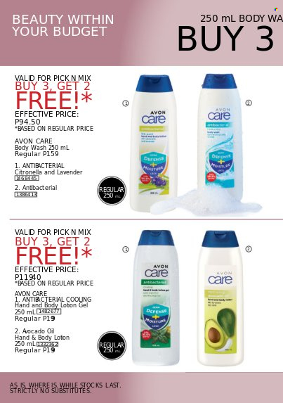 thumbnail - Avon offer  - 4.2.2023 - 9.2.2023 - Sales products - body wash, Avon, body lotion. Page 6.
