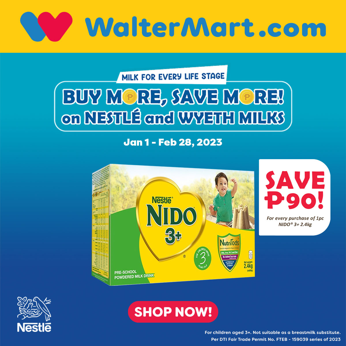 thumbnail - Walter Mart offer  - 1.2.2023 - 28.2.2023 - Sales products - powdered milk, zinc. Page 5.