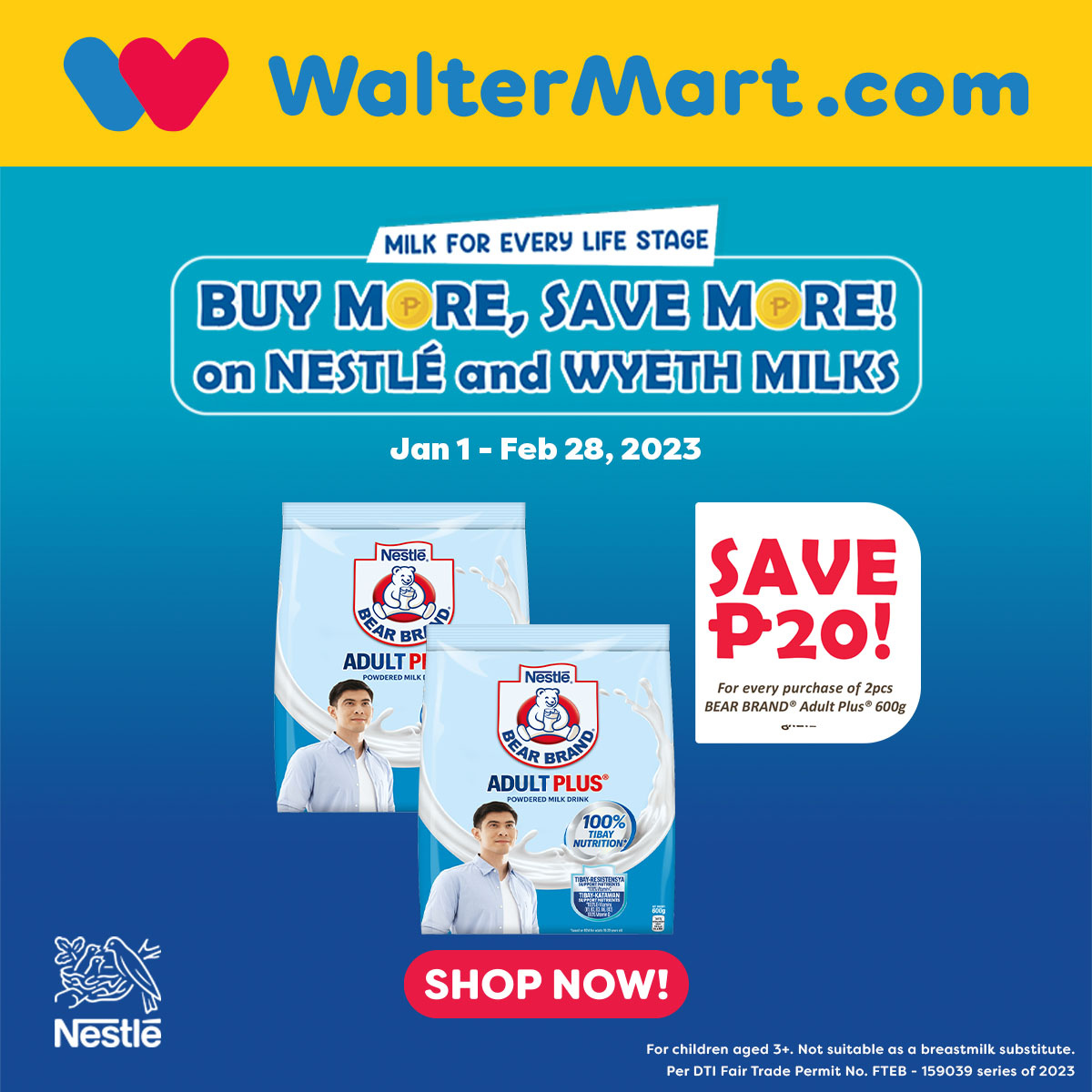 thumbnail - Walter Mart offer  - 1.2.2023 - 28.2.2023 - Sales products - powdered milk. Page 13.