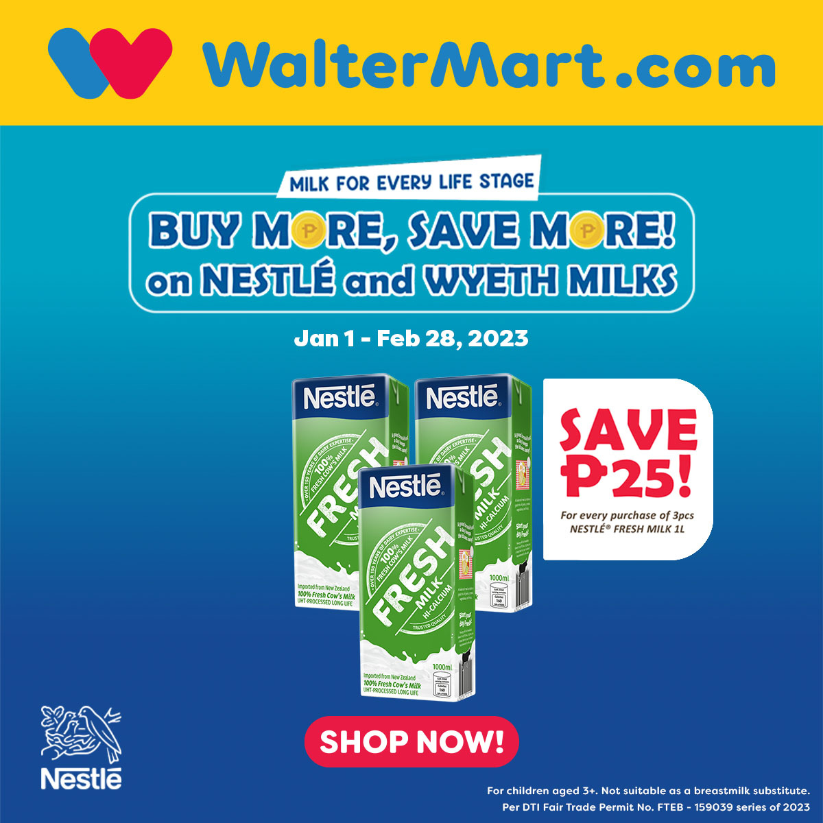 thumbnail - Walter Mart offer  - 1.2.2023 - 28.2.2023 - Sales products - milk, calcium. Page 14.