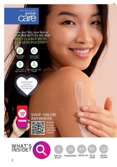 thumbnail - Avon offer  - 1.3.2023 - 31.3.2023 - Sales products - Avon, Love Nature, fragrance, makeup. Page 2.