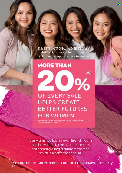 thumbnail - Avon offer  - 1.3.2023 - 31.3.2023 - Sales products - Avon, lipstick. Page 42.