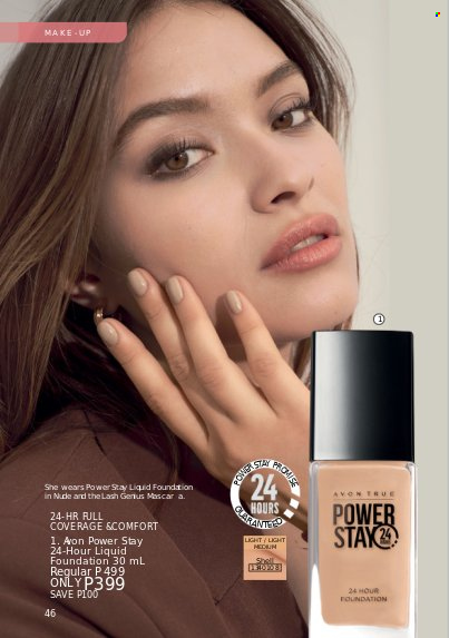 thumbnail - Avon offer  - 1.3.2023 - 31.3.2023 - Sales products - Avon, makeup, mascara. Page 46.
