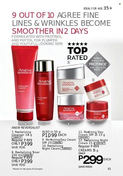 thumbnail - Avon offer  - 1.3.2023 - 31.3.2023 - Sales products - Avon, Anew, cleanser, day cream. Page 93.