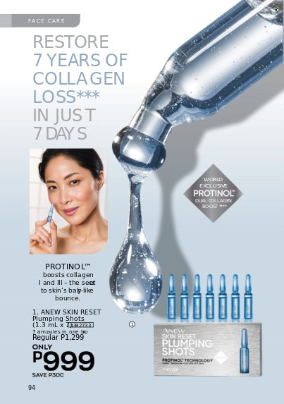 Avon offer  - 1.3.2023 - 31.3.2023 - Sales products - Bounce, Anew. Page 94.