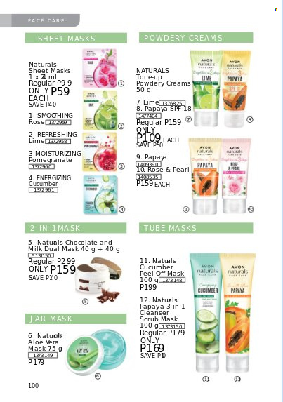 Avon offer  - 1.3.2023 - 31.3.2023 - Sales products - Avon, cleanser, peel-off mask, pomegranate. Page 100.