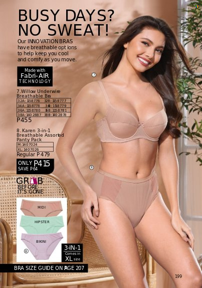 thumbnail - Avon offer  - 1.3.2023 - 31.3.2023 - Sales products - bikini, bra. Page 199.