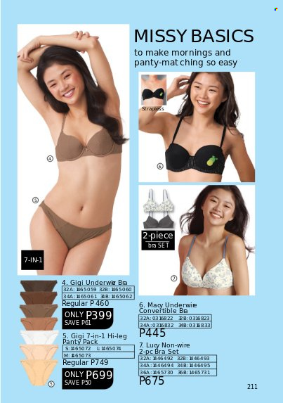 Avon offer  - 1.3.2023 - 31.3.2023 - Sales products - bra. Page 211.