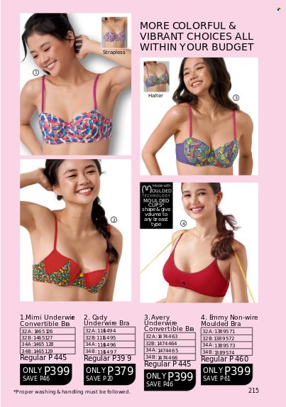 thumbnail - Avon offer  - 1.3.2023 - 31.3.2023 - Sales products - cup, bra. Page 215.
