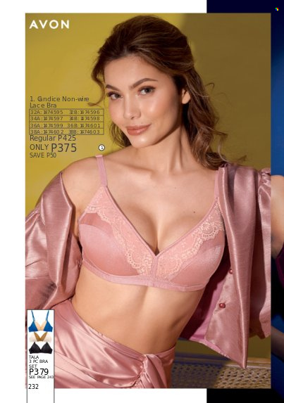 thumbnail - Avon offer  - 1.3.2023 - 31.3.2023 - Sales products - Avon, bra. Page 232.