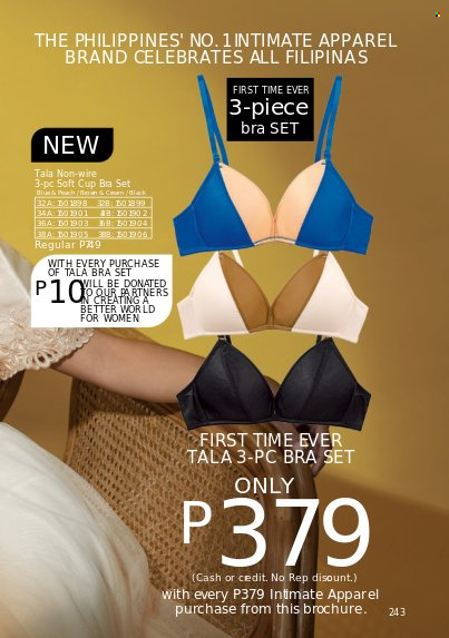 thumbnail - Avon offer  - 1.3.2023 - 31.3.2023 - Sales products - cup, bra. Page 243.