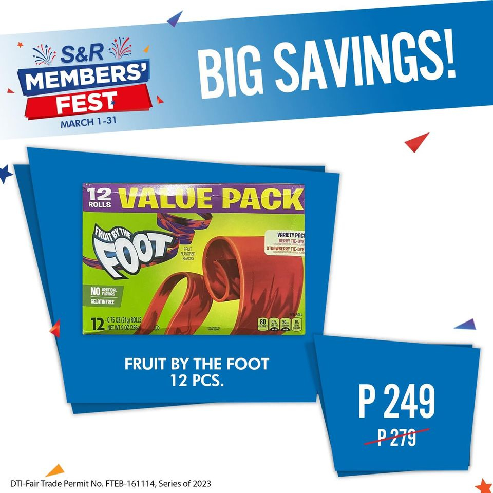 S&R Membership Shopping offer  - 1.3.2023 - 31.3.2023 - Sales products - snack, gelatin. Page 19.