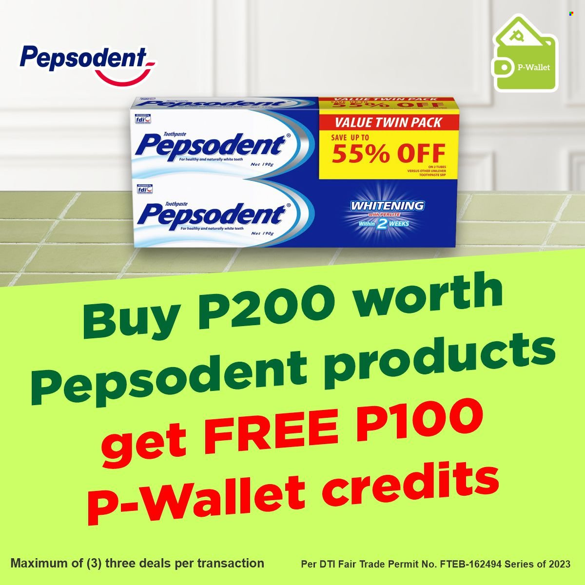 thumbnail - Puregold offer  - Sales products - toothpaste, Pepsodent. Page 3.