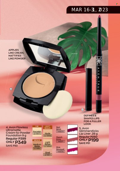 thumbnail - Avon offer  - 16.3.2023 - 31.3.2023 - Sales products - Avon, glimmerstick. Page 13.