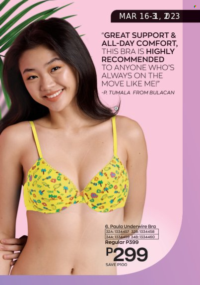 thumbnail - Avon offer  - 16.3.2023 - 31.3.2023 - Sales products - bra. Page 23.