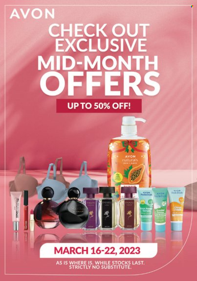 Avon offer  - 16.3.2023 - 22.3.2023 - Sales products - Avon. Page 1.