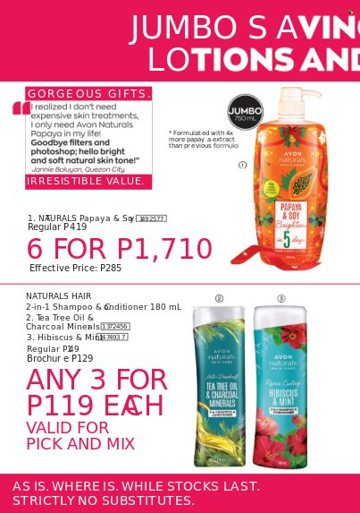 thumbnail - Avon offer  - 16.3.2023 - 22.3.2023 - Sales products - shampoo, Avon, tea tree oil. Page 2.