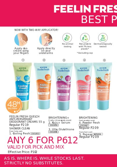 thumbnail - Avon offer  - 16.3.2023 - 22.3.2023 - Sales products - Avon, serum, anti-perspirant, deodorant, cap. Page 4.