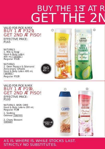 Avon offer  - 18.3.2023 - 23.3.2023 - Sales products - Avon, body lotion. Page 4.