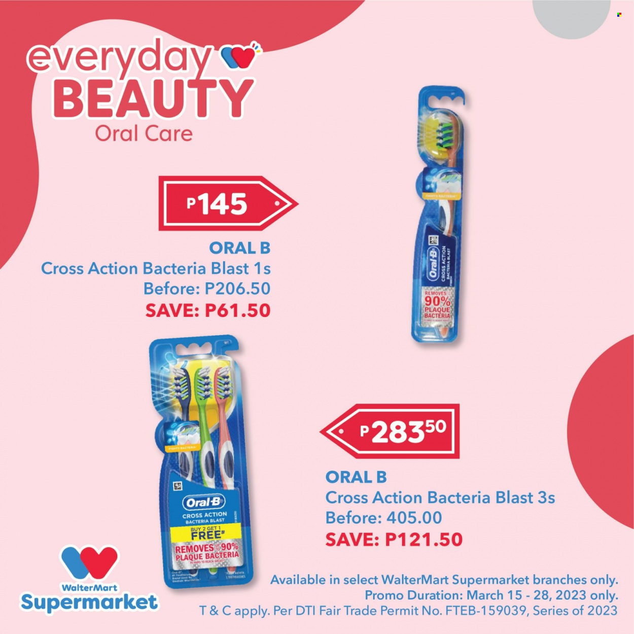 thumbnail - Walter Mart offer  - 15.3.2023 - 28.3.2023 - Sales products - Oral-B. Page 1.
