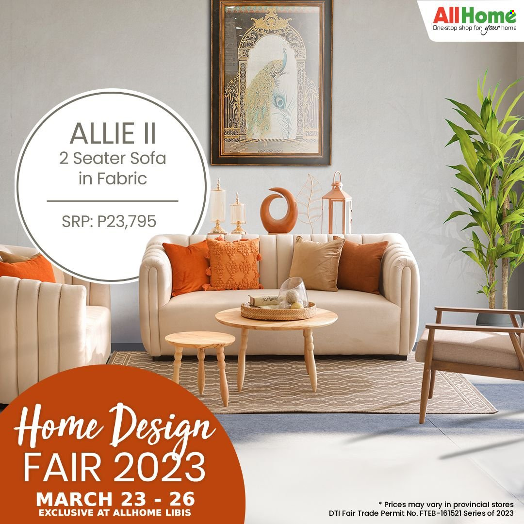 thumbnail - AllHome offer  - 23.3.2023 - 26.3.2023 - Sales products - sofa. Page 3.