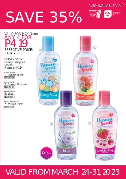thumbnail - Avon offer  - 24.3.2023 - 31.3.2023 - Sales products - Avon, cologne. Page 13.