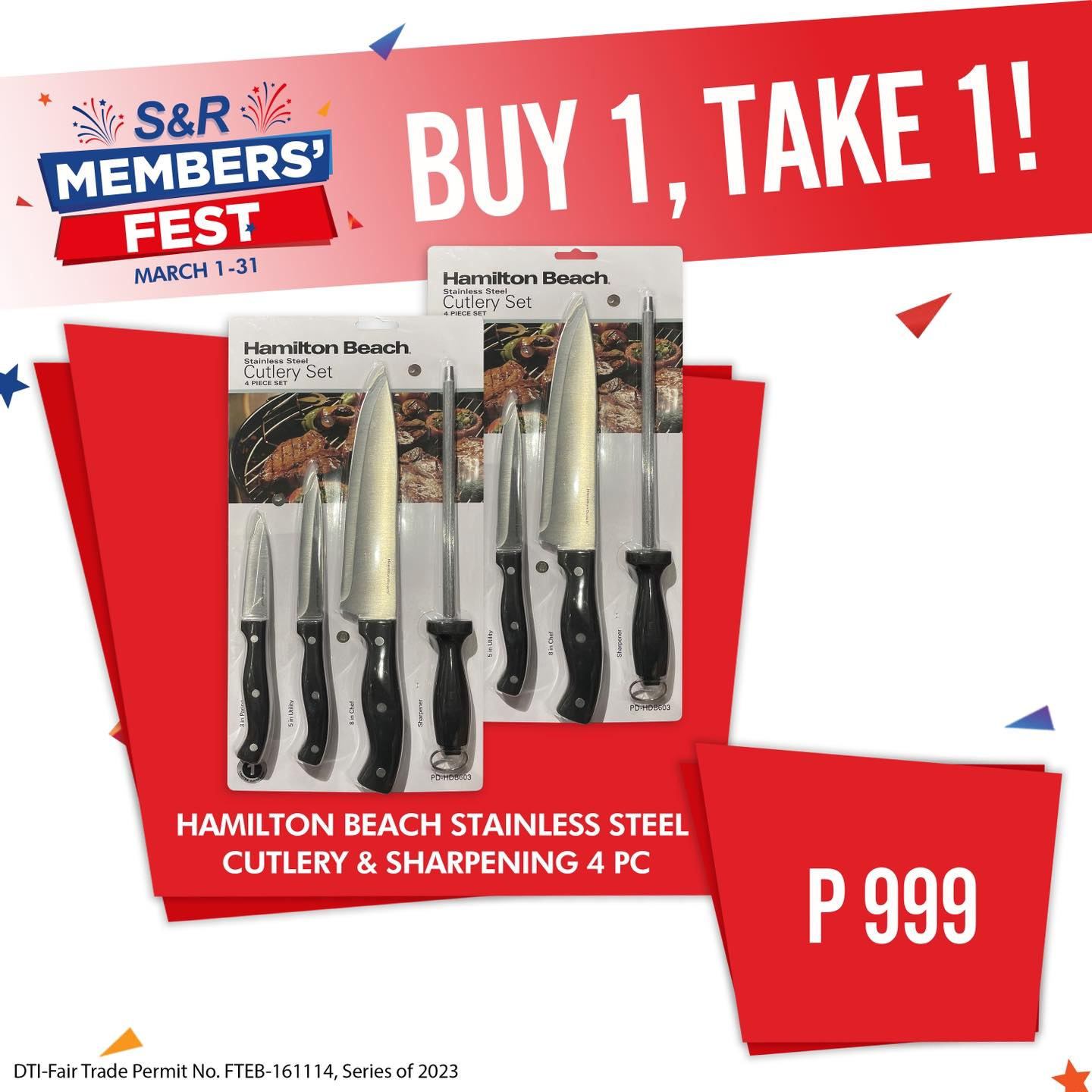 thumbnail - S&R Membership Shopping offer  - 1.3.2023 - 31.3.2023 - Sales products - cutlery set. Page 48.