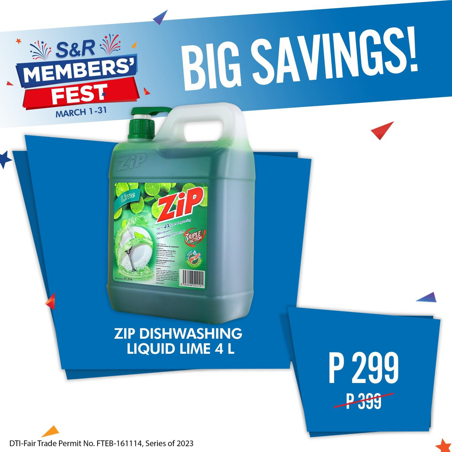 S&R Membership Shopping offer  - 1.3.2023 - 31.3.2023 - Sales products - dishwashing liquid. Page 29.