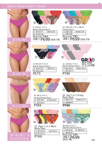 thumbnail - Avon offer  - 1.4.2023 - 30.4.2023 - Sales products - bikini. Page 215.