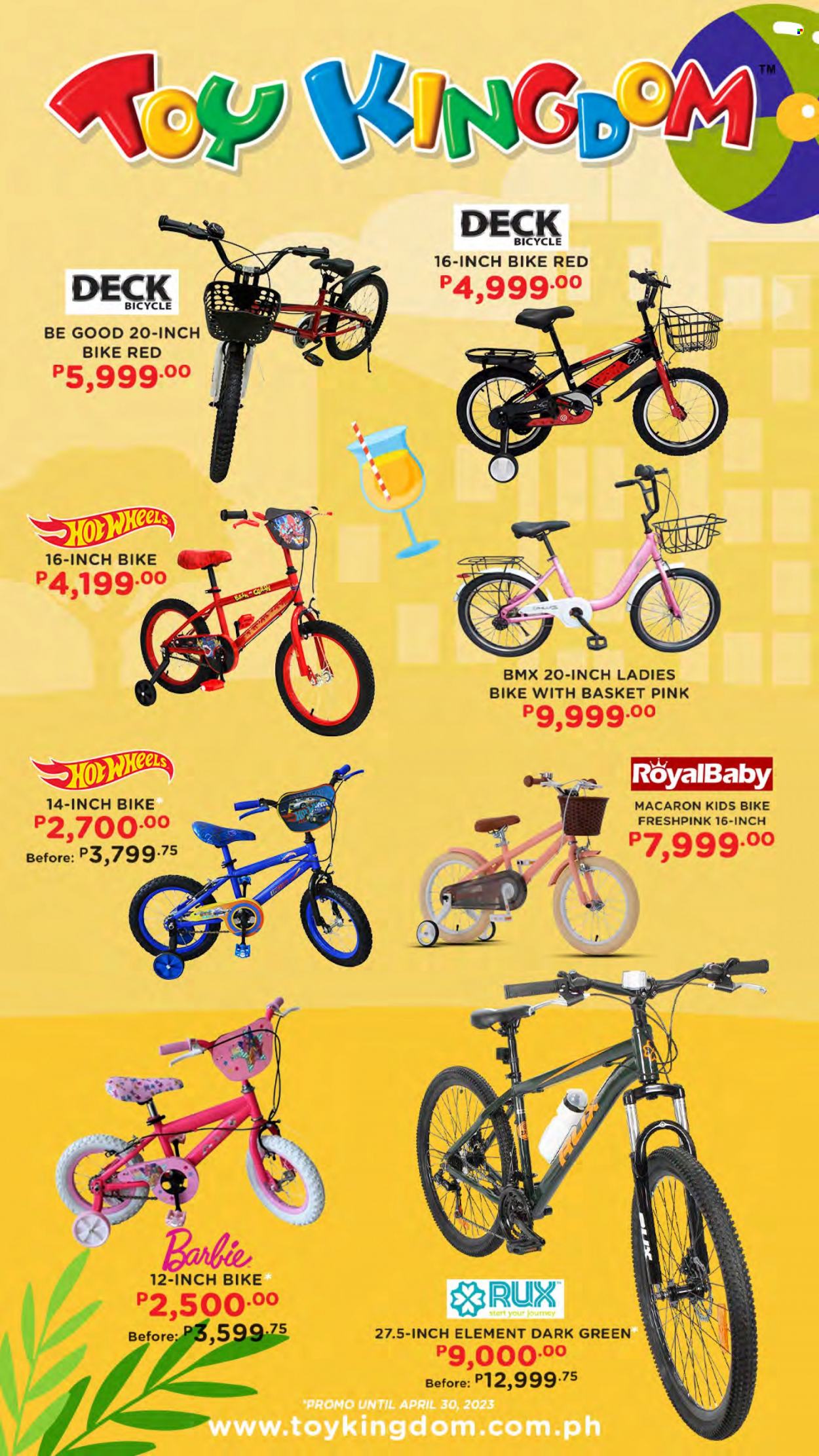 thumbnail - Toy Kingdom offer  - Sales products - Hot Wheels, Barbie, kids bike, bicycle, toys. Page 15.