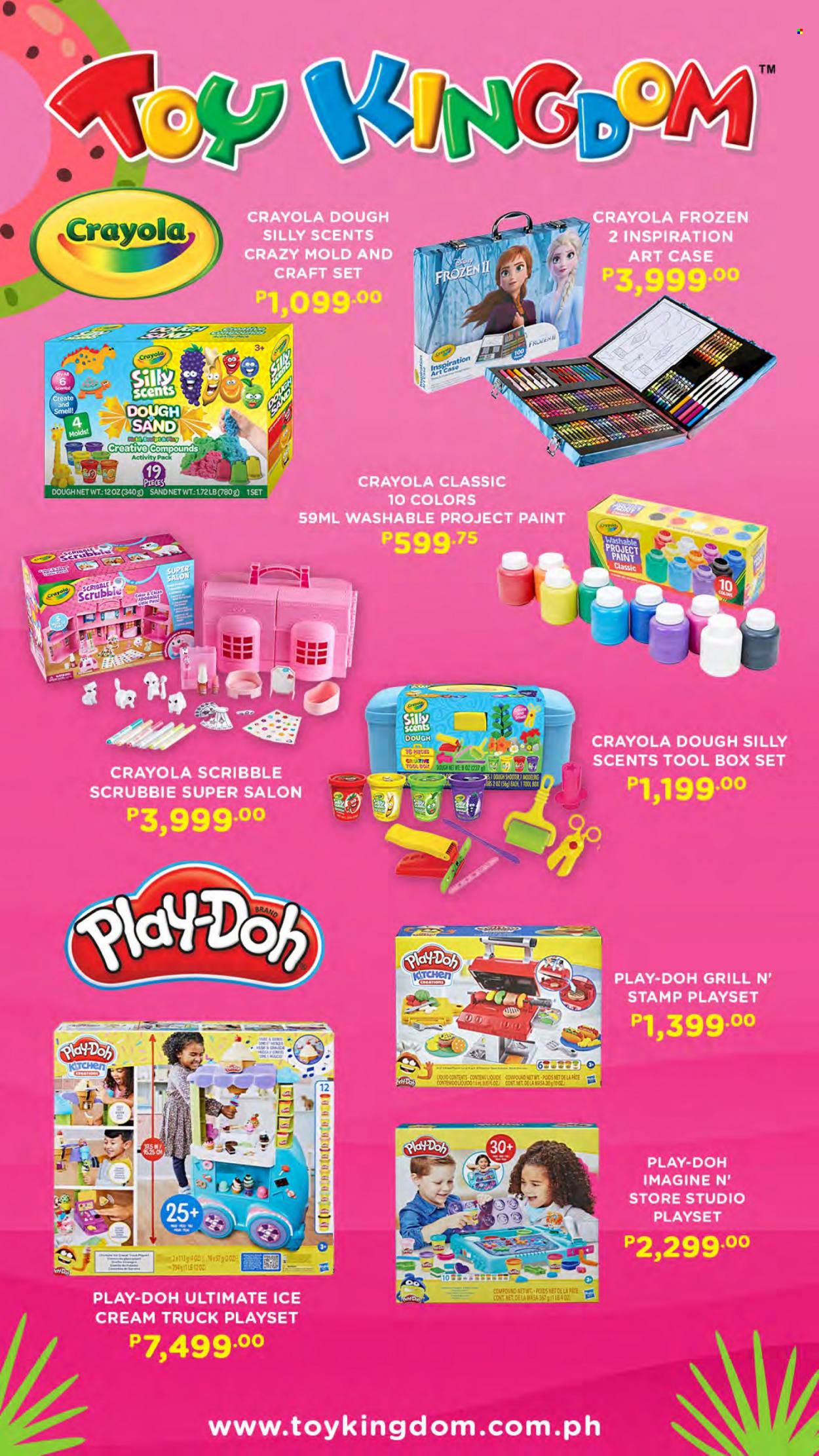 thumbnail - Toy Kingdom offer  - Sales products - crayons, play set, Play-doh, toys. Page 6.