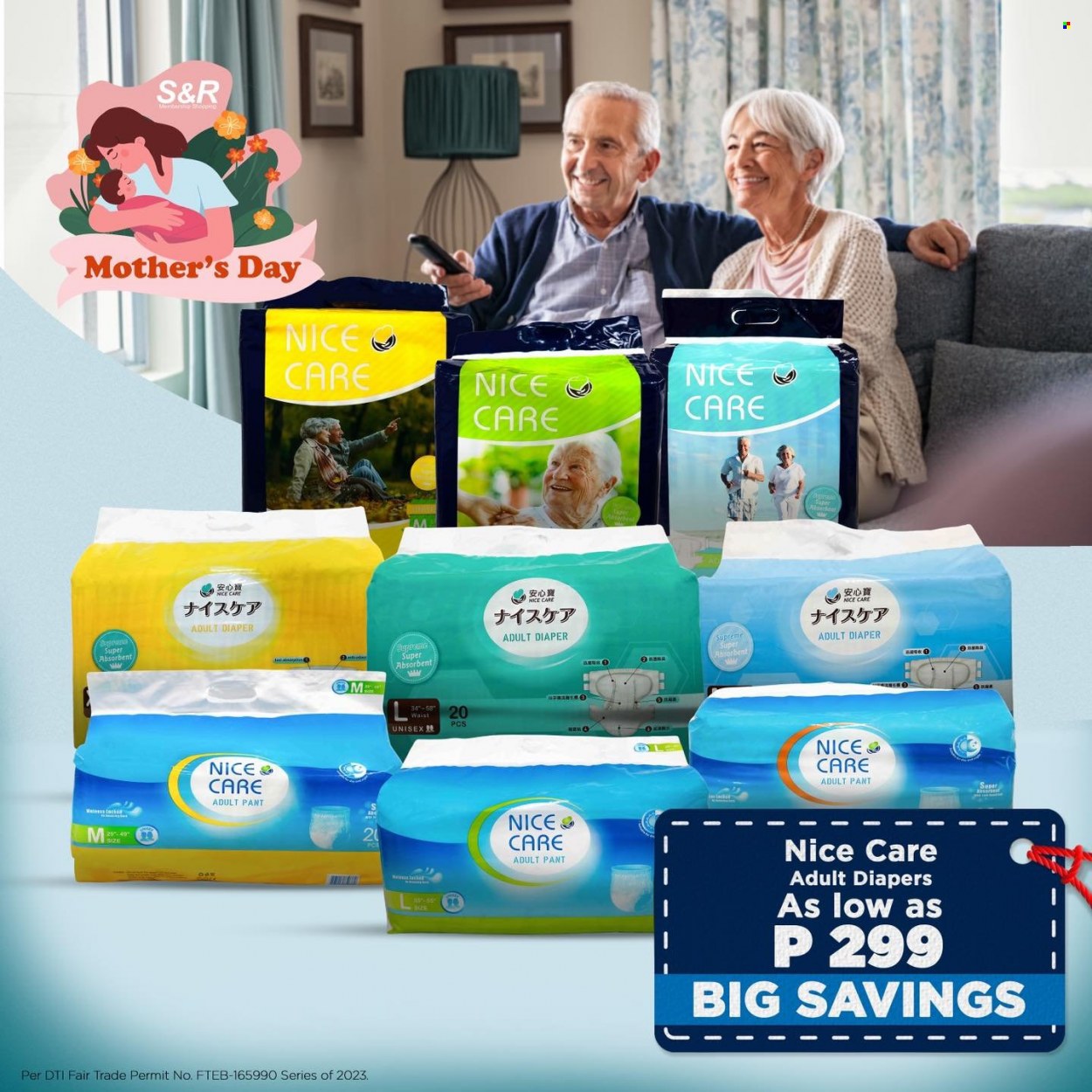 S&R Membership Shopping offer  - Sales products - nappies. Page 5.