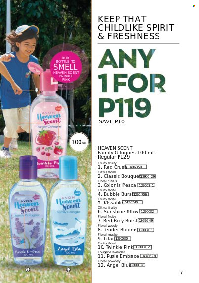 thumbnail - Avon offer  - 1.6.2023 - 30.6.2023 - Sales products - Avon, cologne. Page 7.