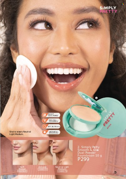 thumbnail - Avon offer  - 1.6.2023 - 30.6.2023 - Sales products - face powder, powder foundation. Page 15.