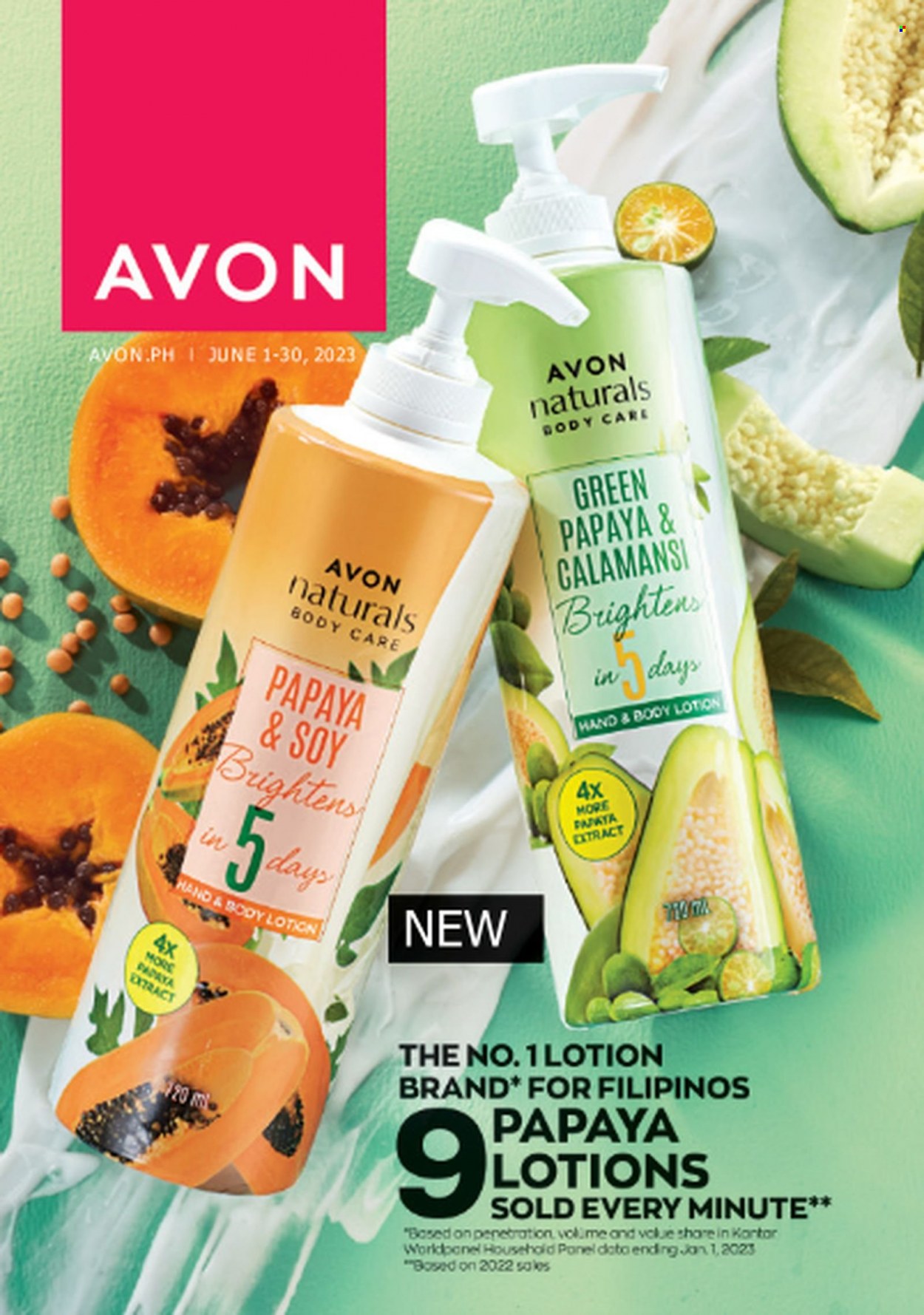 thumbnail - Avon offer  - 1.6.2023 - 30.6.2023 - Sales products - Avon, body lotion. Page 1.