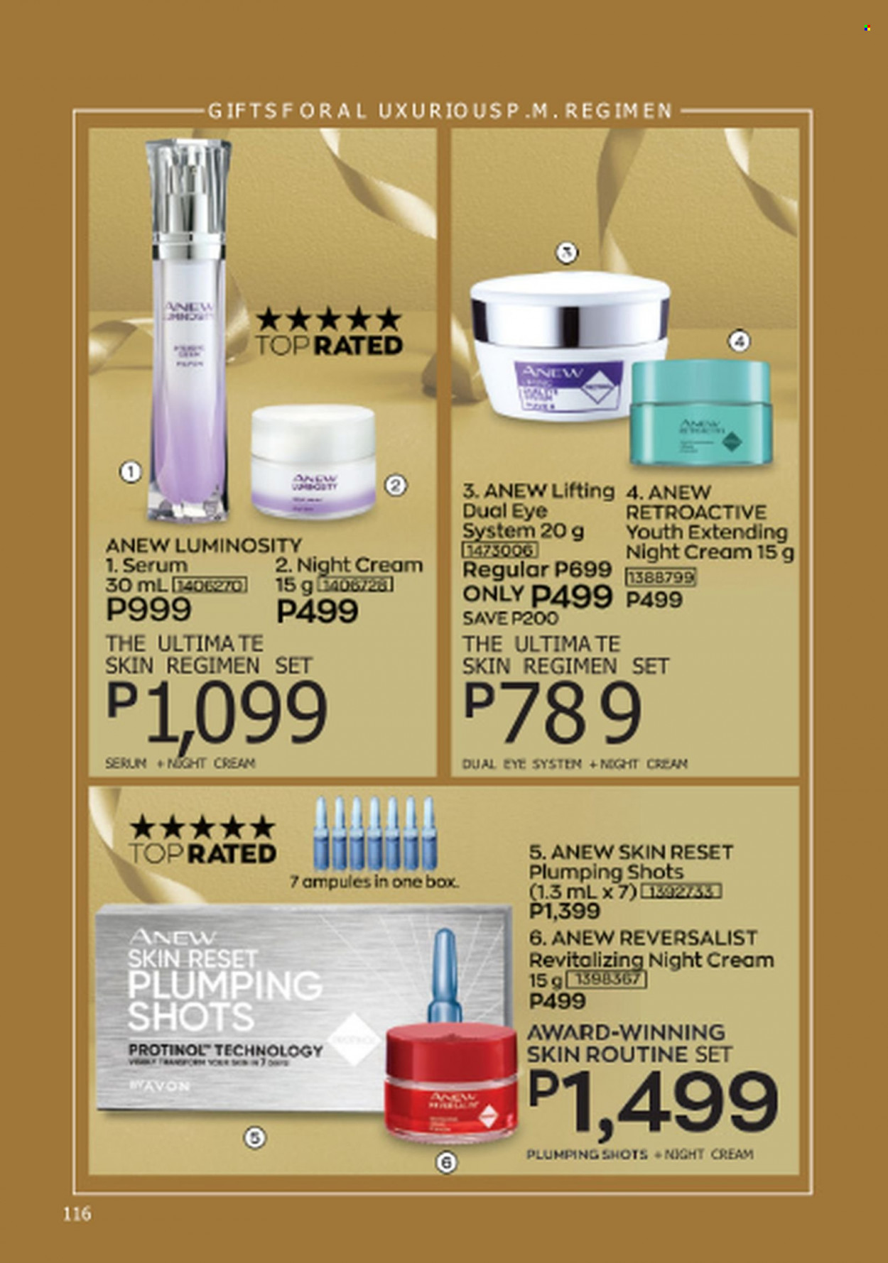 thumbnail - Avon offer  - 1.6.2023 - 30.6.2023 - Sales products - Anew, serum, night cream. Page 116.