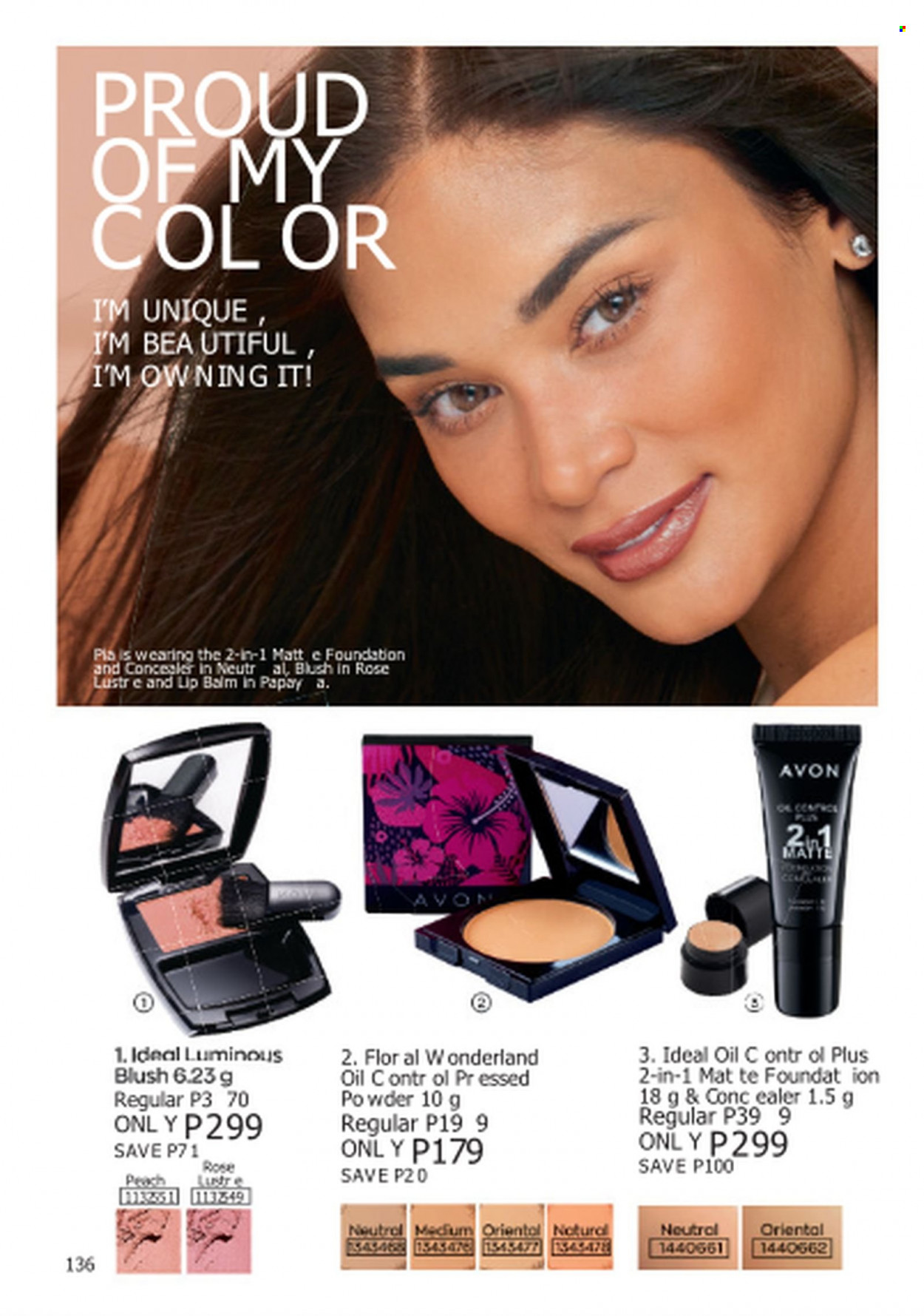 thumbnail - Avon offer  - 1.6.2023 - 30.6.2023 - Sales products - Avon, lip balm, corrector. Page 136.