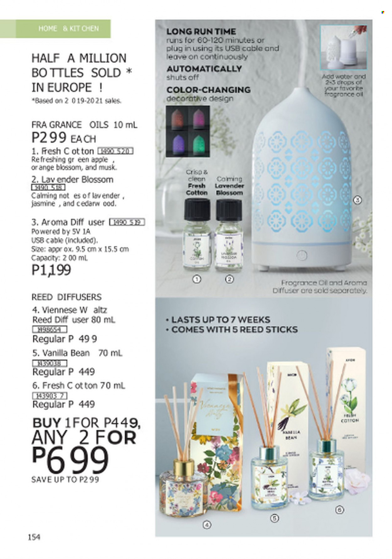thumbnail - Avon offer  - 1.6.2023 - 30.6.2023 - Sales products - fragrance, diffuser. Page 154.