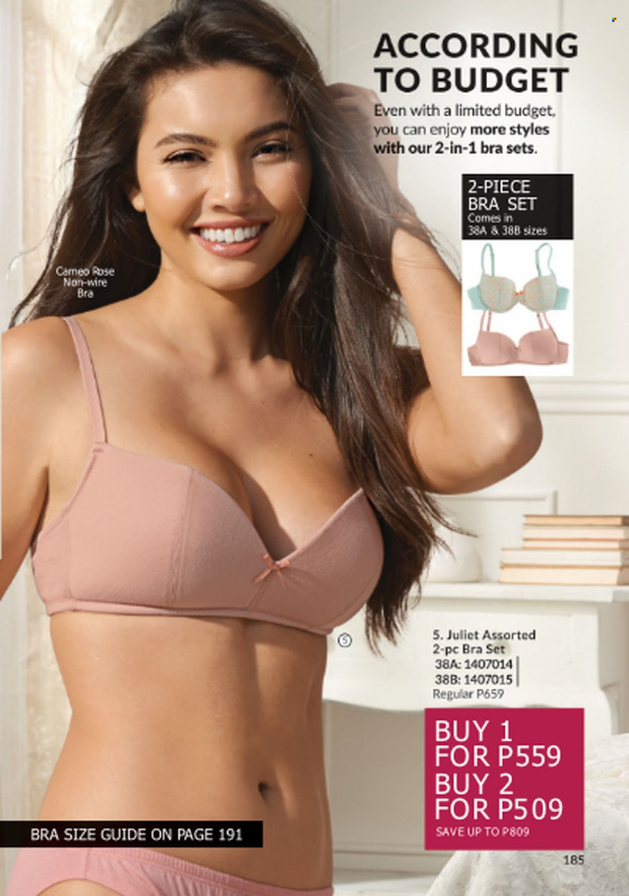 Avon offer  - 1.9.2023 - 30.9.2023 - Sales products - bra. Page 185.