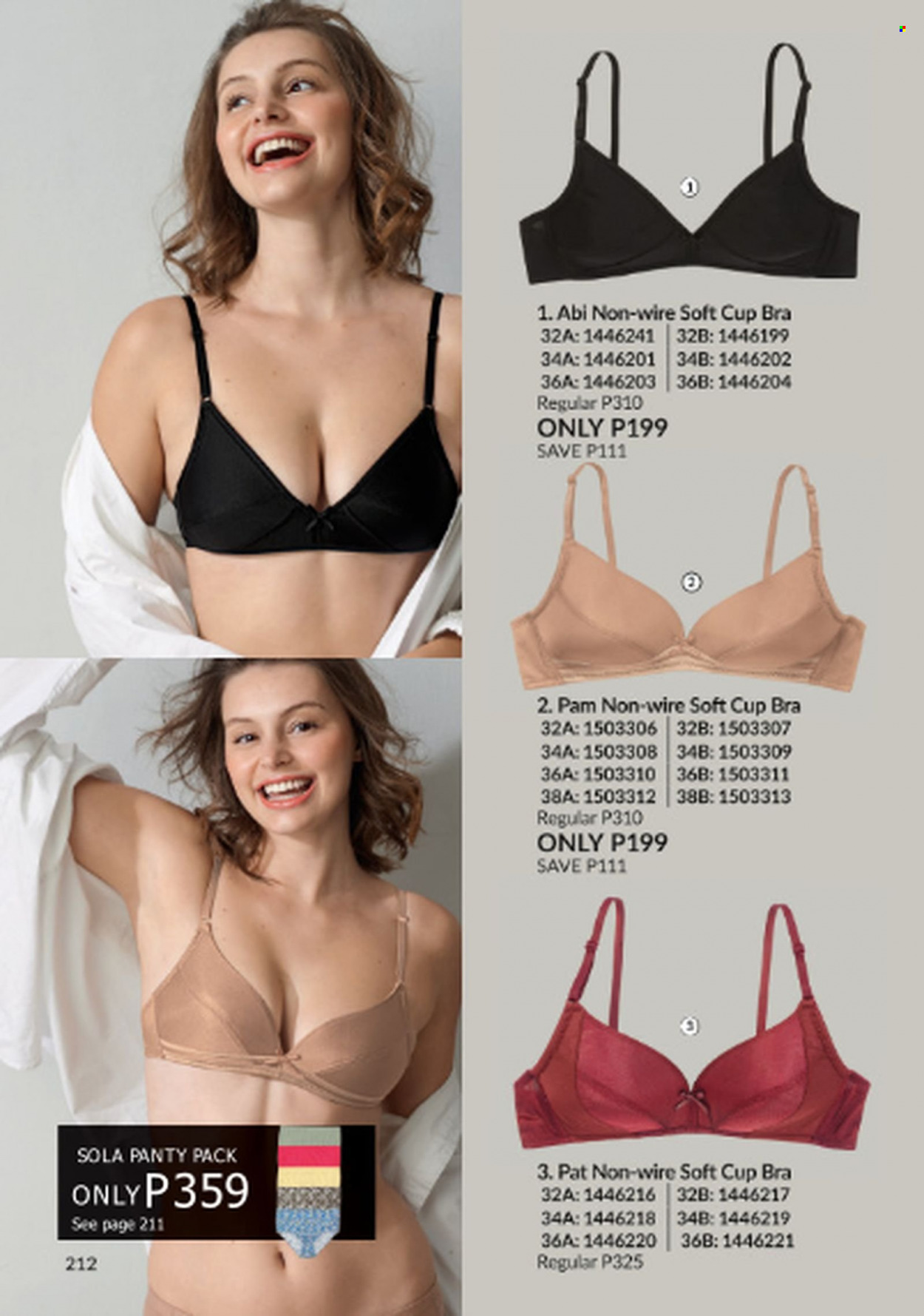 Avon offer  - 1.9.2023 - 30.9.2023 - Sales products - cup, bra. Page 212.