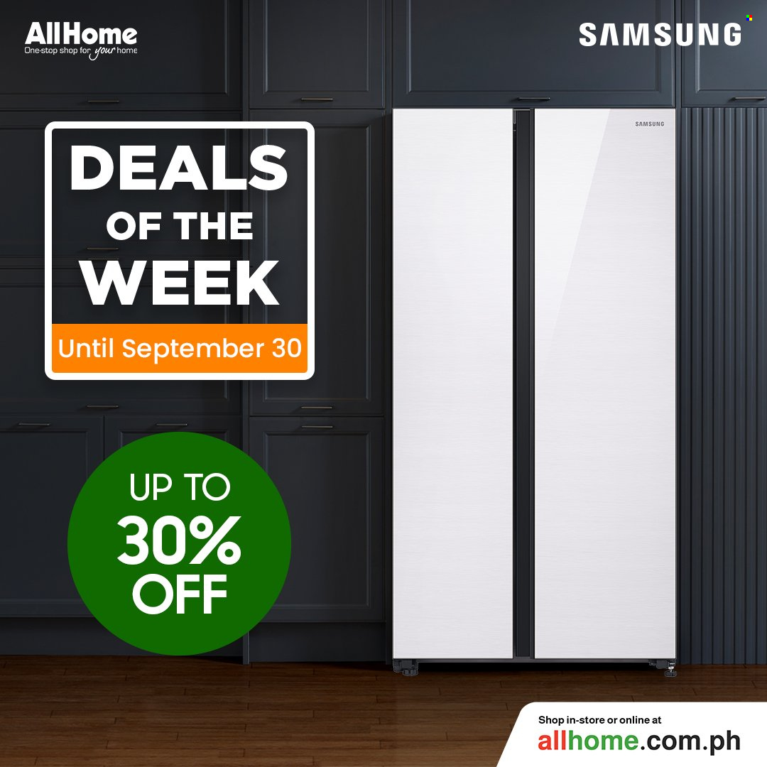 AllHome offer  - 31.8.2023 - 30.9.2023 - Sales products - Samsung. Page 1.