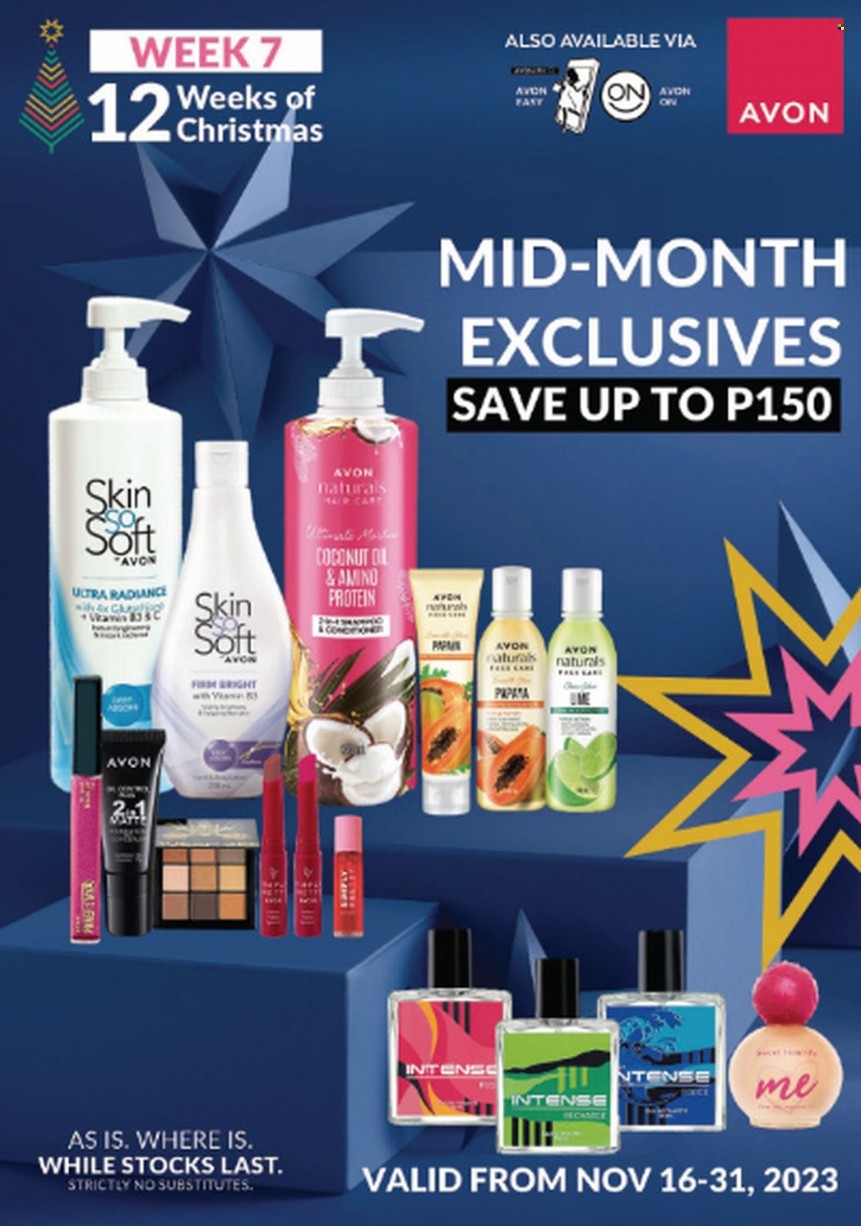 Avon offer  - 16.11.2023 - 30.11.2023 - Sales products - Avon, coconut oil. Page 1.