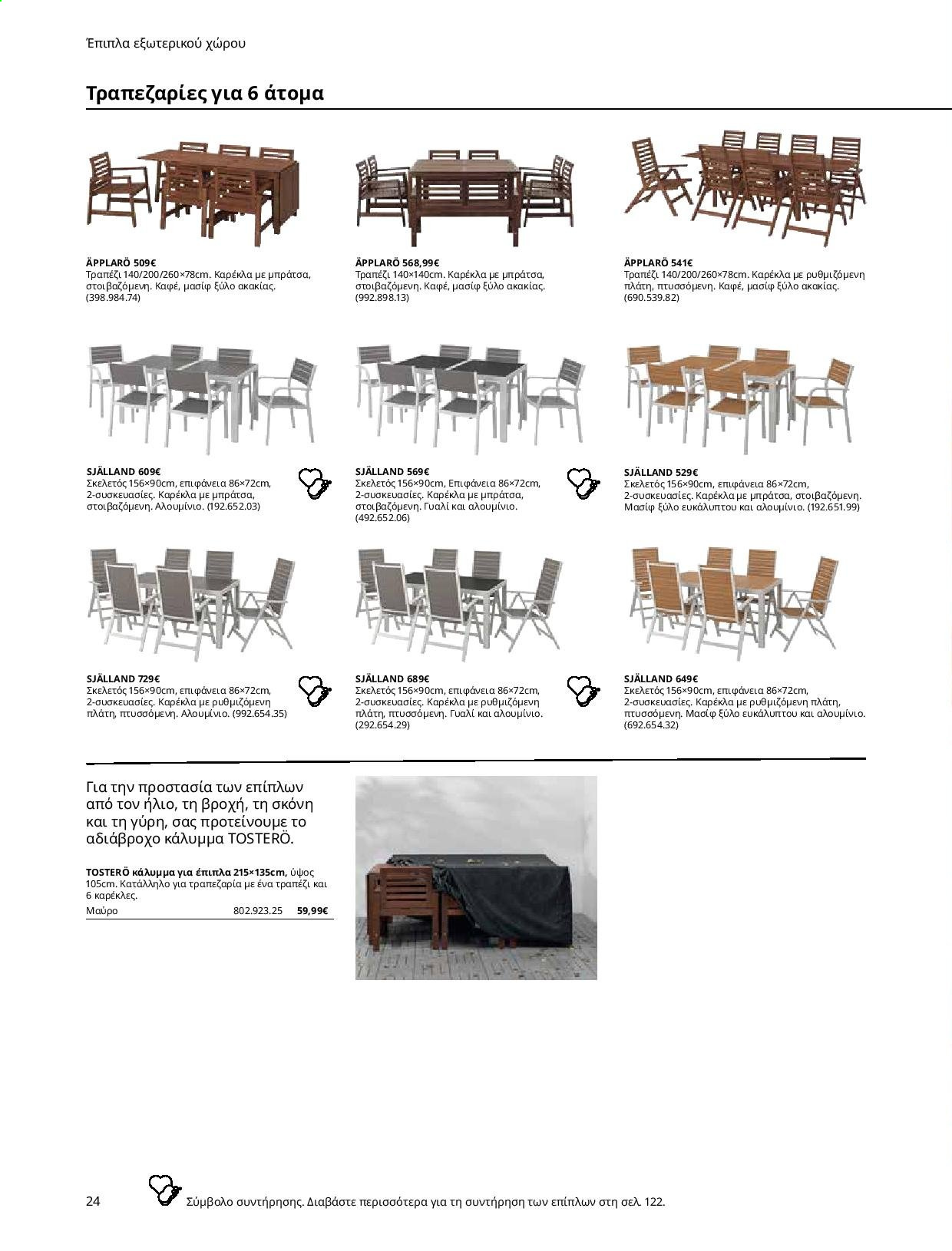 thumbnail - Φυλλάδια IKEA - Εκπτωτικά προϊόντα - τραπέζι, καρέκλα, αδιάβροχο. Σελίδα 25.