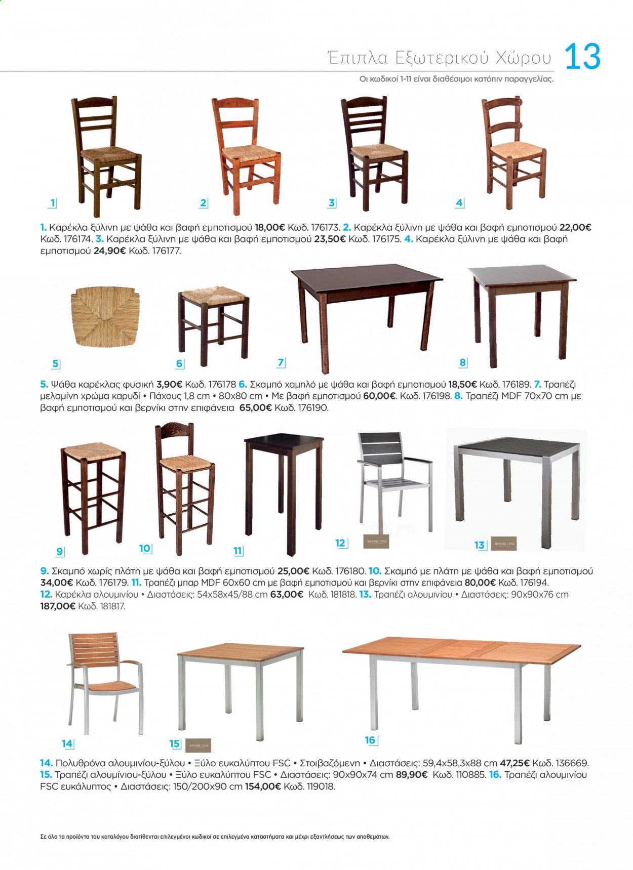 thumbnail - Φυλλάδια The Mart - 19.04.2021 - 31.08.2021 - Εκπτωτικά προϊόντα - τραπέζι, καρέκλα, σκαμπο, έπιπλα εξωτερικου χωρου. Σελίδα 13.