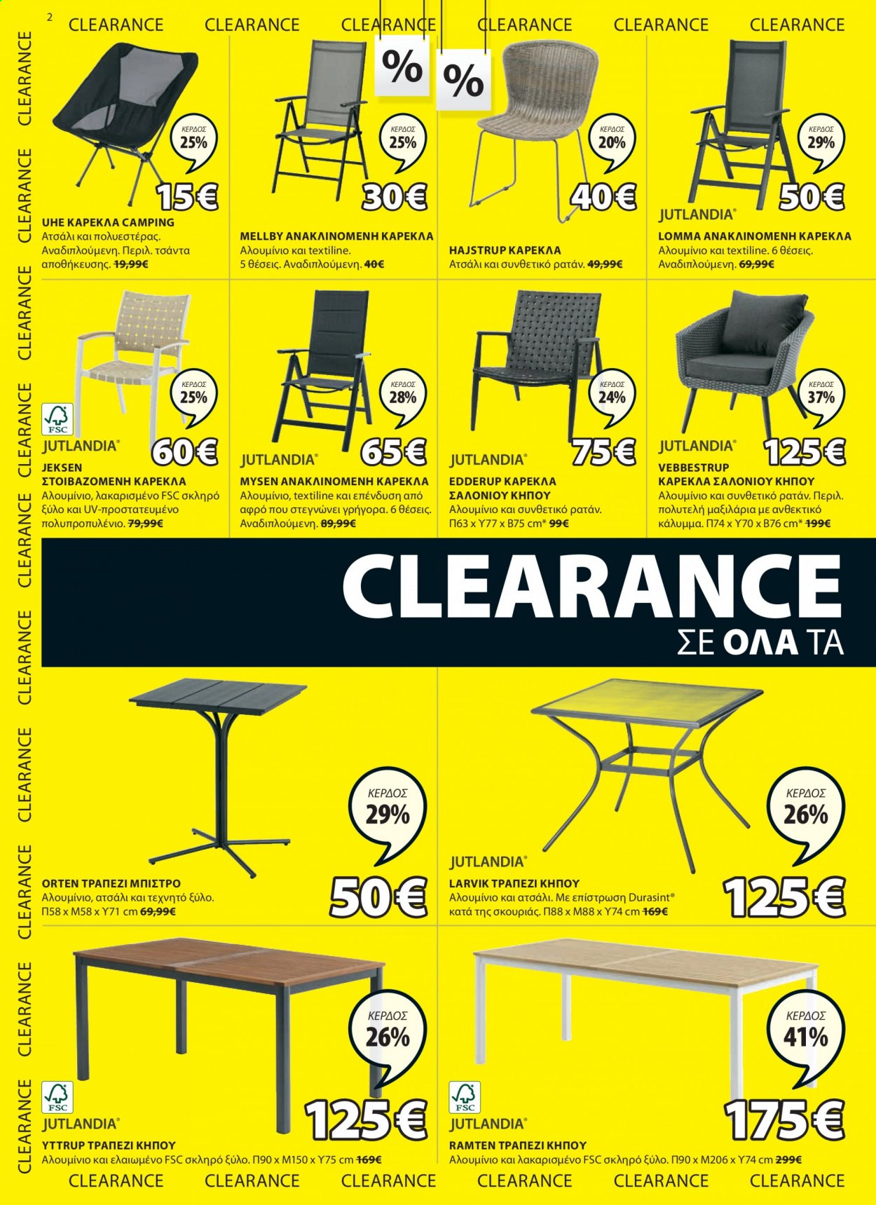 thumbnail - Φυλλάδια JYSK - 05.08.2021 - 18.08.2021 - Εκπτωτικά προϊόντα - τραπέζι, καρέκλα, αποθήκευσης. Σελίδα 2.