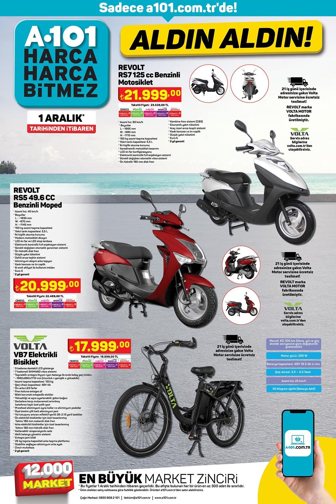thumbnail - A101 aktüel ürünler, broşür  - 12.1.2022 - 12.10.2022 - Satıştaki ürünler - ayna, bisikletim. Sayfa 14.
