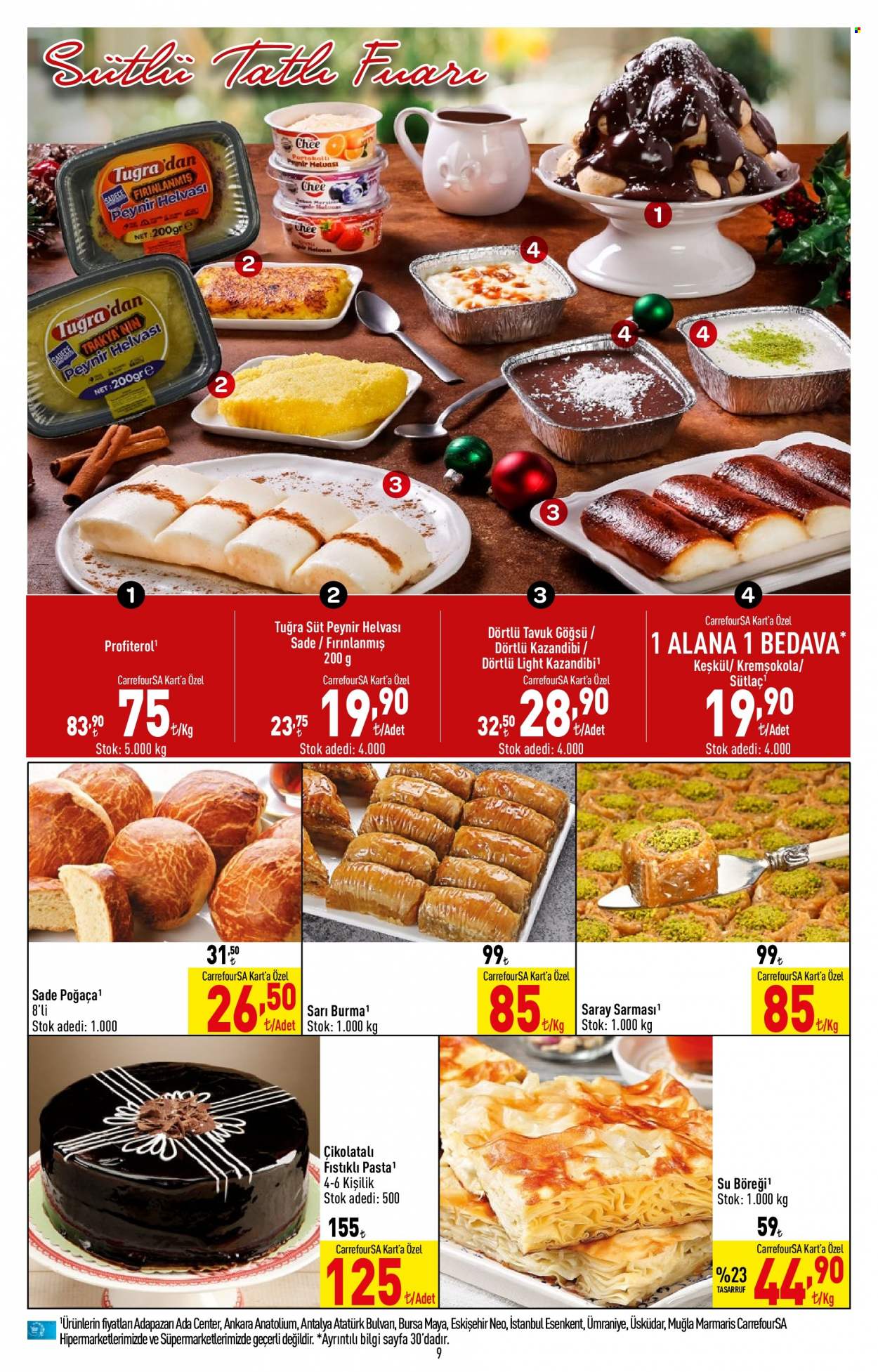 thumbnail - Carrefour aktüel ürünler, broşür  - 12.1.2022 - 12.14.2022 - Satıştaki ürünler - piliç, peynir, süt. Sayfa 9.