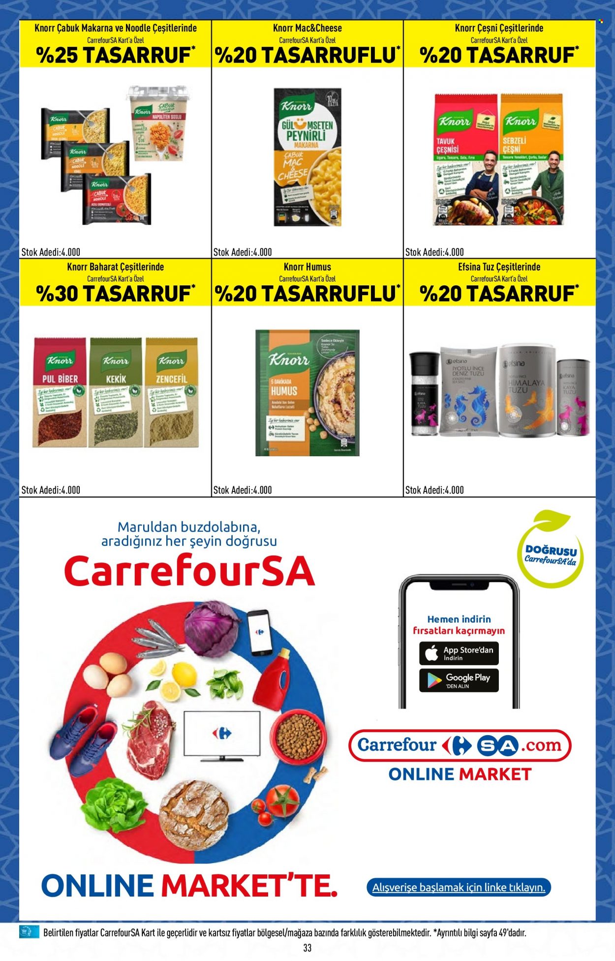 thumbnail - Carrefour aktüel ürünler, broşür  - 3.13.2023 - 3.29.2023 - Satıştaki ürünler - makarna. Sayfa 33.
